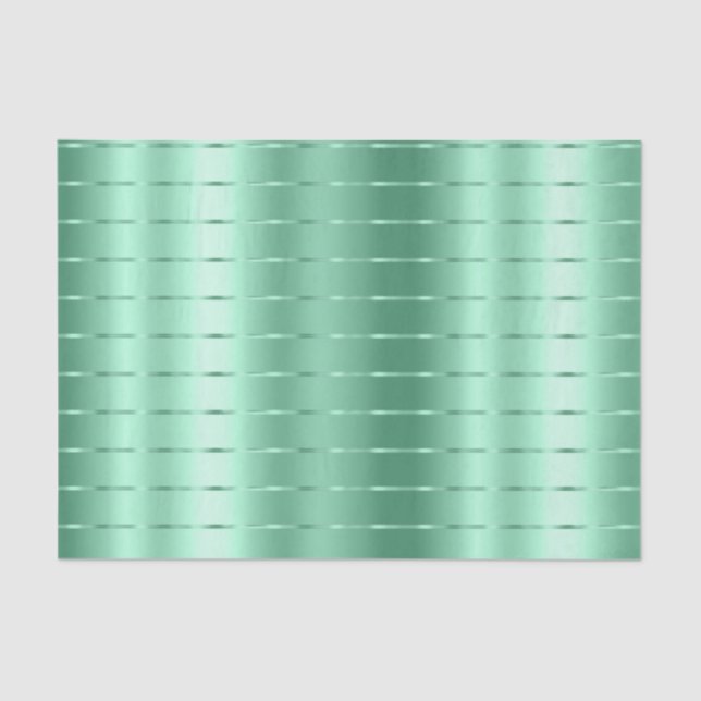 Papel De Seda Moda Mint Green Ribbon Bow Bridal Shower (Anverso)