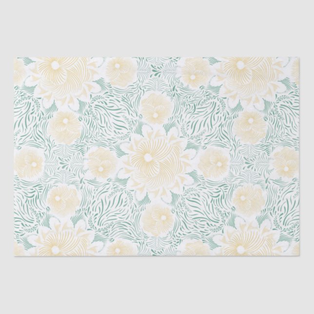 Papel De Seda Moda moderna Boho Floral Sweet 16 fiesta de cumple (Anverso)