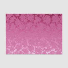 Papel De Seda Moda moderna floral elegante de color rosa calient