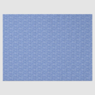 Papel De Seda Moda Periwinkle Blue Floral Diamond Pattern