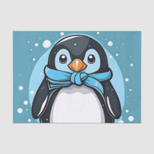 Papel De Seda Moda Pingüino Icy Blue