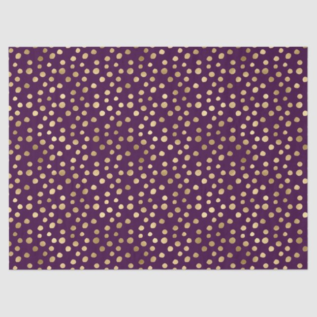 Papel De Seda Moda Púrpura Dosis De Oro (Anverso)