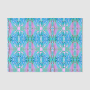 Papel De Seda Moda rosa azul vintage Resumen arte