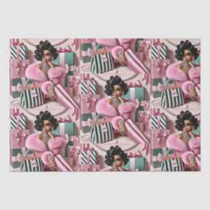 Papel De Seda Moda Rosa Y Verde