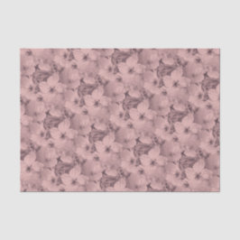 Papel De Seda Moda Vintage Gris Floral Patrón Elegante Hermoso