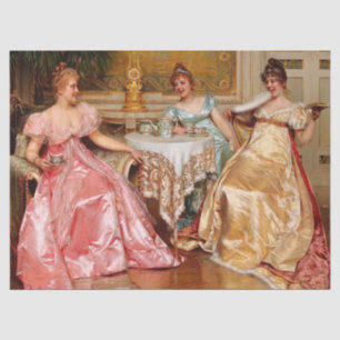 Papel De Seda Moda y té de época