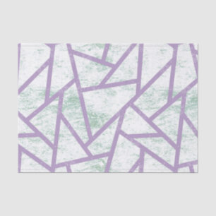 Papel De Seda Modalidades de mosaico verde claro y lavanda