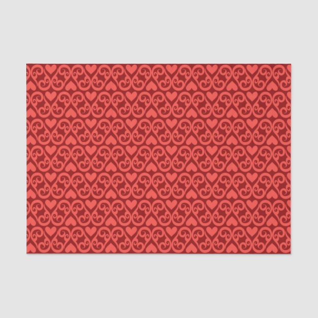 Papel De Seda Modelo 2 de la tarjeta del día de San Valentín (Anverso)