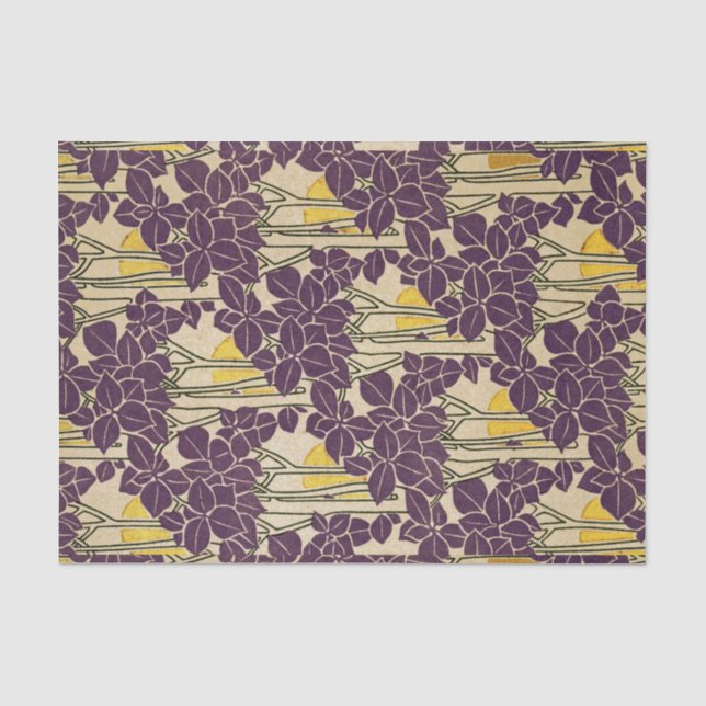 Papel De Seda Modelo #5 de Nouveau del arte (Anverso)