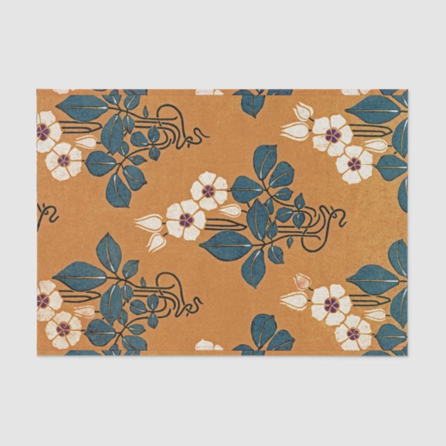 Papel De Seda Modelo #7 de Nouveau del arte (Anverso)