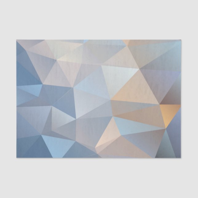 Papel De Seda Modelo abstracto fresco del triángulo (Anverso)
