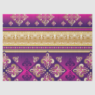 Papel De Seda Modelo abstracto retro de moda enrrollado de Boho