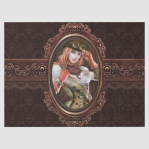 Papel De Seda Modelo abstracto retro moderno de los engranajes