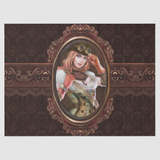 Papel De Seda Modelo abstracto retro moderno de los engranajes