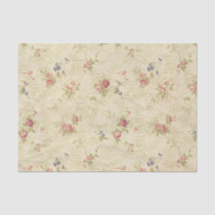 Papel De Seda Modelo apenado de la tela de los rosas del vintage