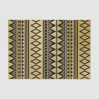 Papel De Seda Modelo azteca geométrico del falso Relieve