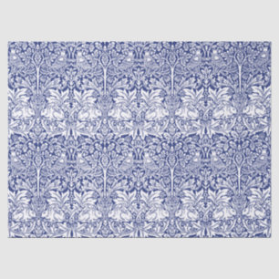 Papel De Seda Modelo azul del vintage del conejo de William