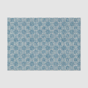 Papel De Seda Modelo azul verde azulado del nudo céltico