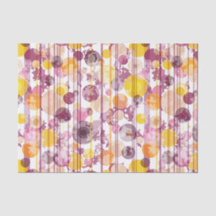 Papel De Seda Modelo blanco rayado manchado