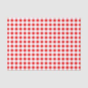 Papel De Seda Modelo blanco rojo de la guinga