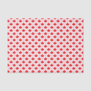 Papel De Seda Modelo canadiense rojo del diamante de la hoja de