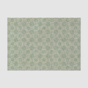 Papel De Seda Modelo céltico del verde del nudo