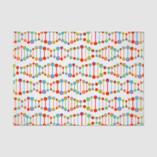 Papel De Seda Modelo colorido de la estructura de la DNA