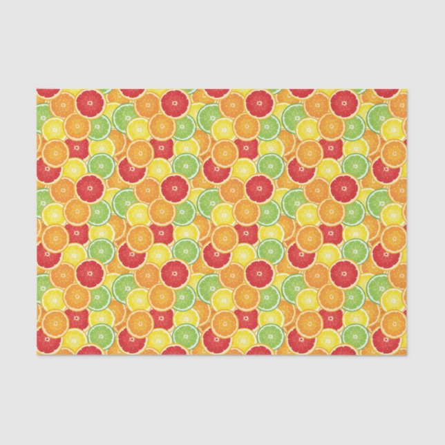 Papel De Seda Modelo con agrios (Anverso)