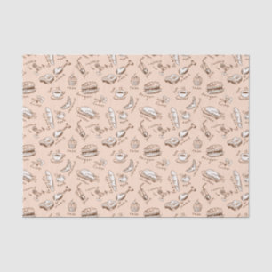 Papel De Seda Modelo con la comida