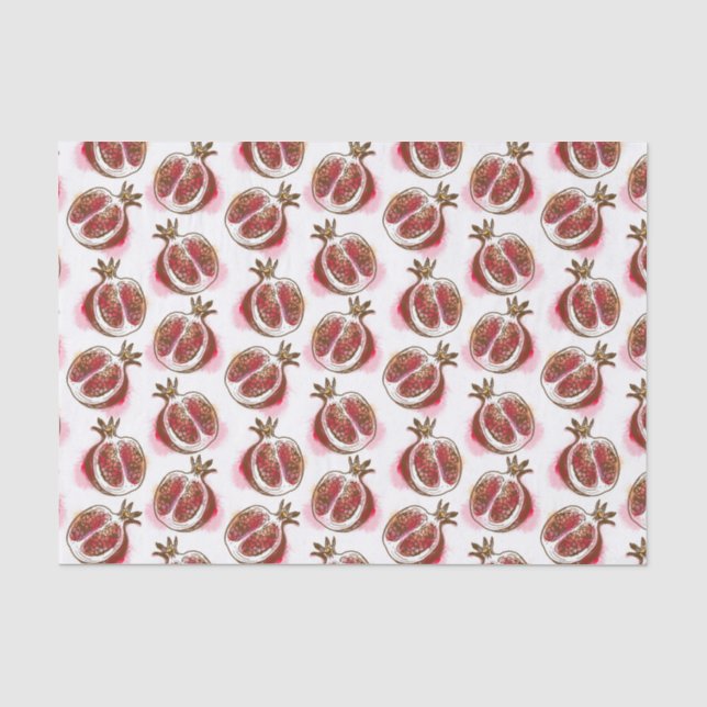 Papel De Seda Modelo con la granada (Anverso)
