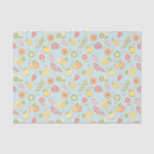 Papel De Seda Modelo con las frutas y las bayas