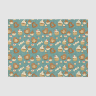 Papel De Seda Modelo con las magdalenas y los caramelos