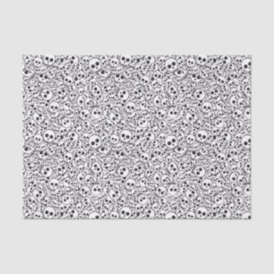Papel De Seda Modelo con los cráneos