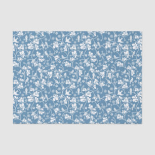 Papel De Seda modelo con los pájaros y el ornamento de las