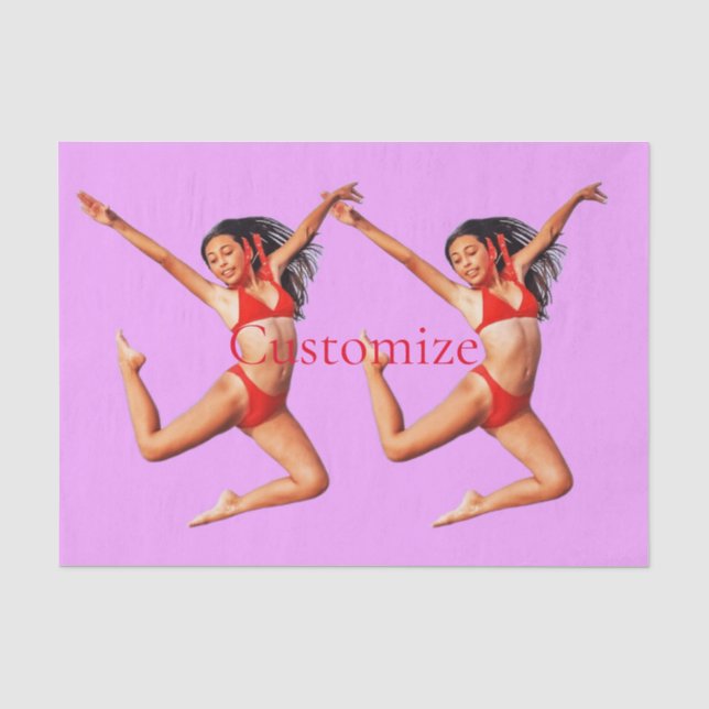 Papel De Seda Modelo de baile bikini Thunder_Cove (Anverso)