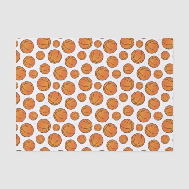 Papel De Seda Modelo de estrella del baloncesto (Anverso)