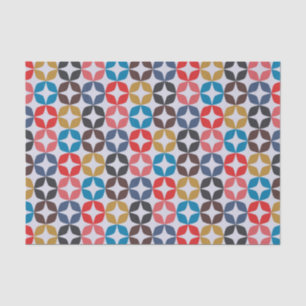 Papel De Seda Modelo de estrella retro del vintage