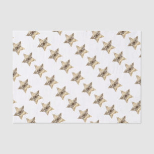 Papel De Seda Modelo de estrellas elegante del navidad de la