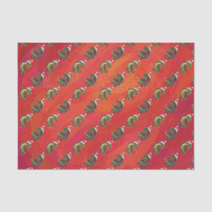 Papel De Seda Modelo de Fextive TRex Dino en rojo