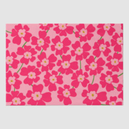 Papel De Seda Modelo de flor magenta rosa
