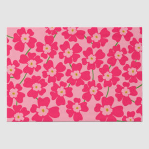 Papel De Seda Modelo de flor magenta rosa