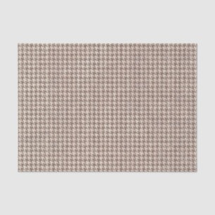 Papel De Seda Modelo de Houndstooth Brown