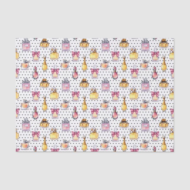 Papel De Seda Modelo de la botella de Parfum (Anverso)