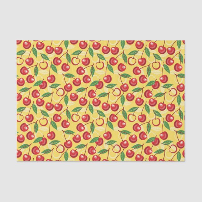 Papel De Seda Modelo de la cereza (Anverso)