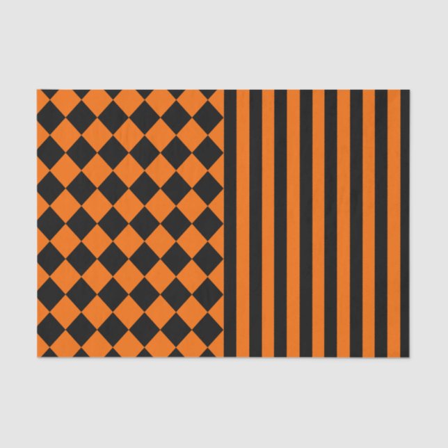 Papel De Seda Modelo de la mezcla de Halloween (Anverso)