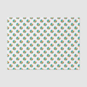 Papel De Seda Modelo de la pelota de playa