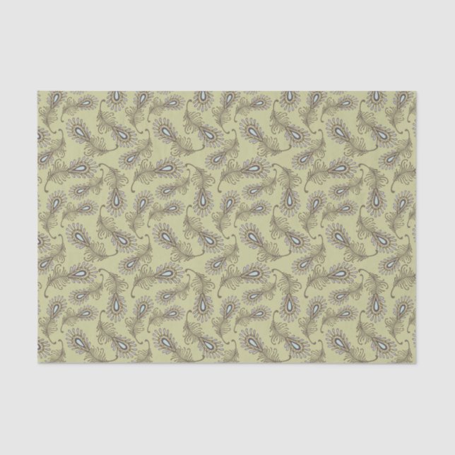 Papel De Seda Modelo de la pluma (Anverso)