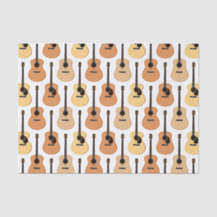 Papel De Seda Modelo de las guitarras acústicas
