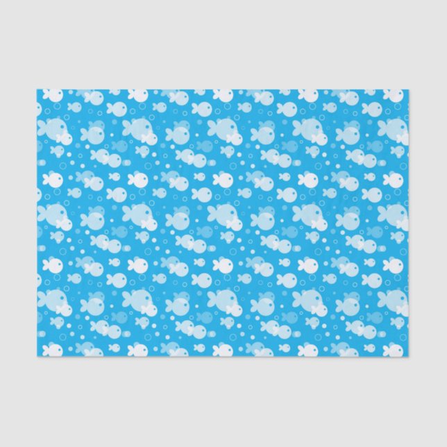 Papel De Seda modelo de los pescados (Anverso)