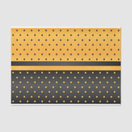 Papel De Seda Modelo de lunar amarillo negro y de oro